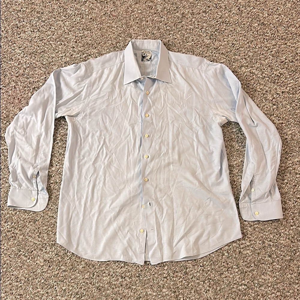 Elegant Sky Blue Men's Dress Shirt